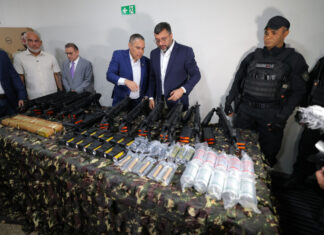 Governador Wilson Lima reforça segurança pública com entrega de armamentos, munições e equipamentos