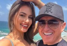 Amado Batista ganha declaração de namorada 51 anos mais jovem: ‘Te amo’