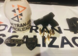 Detran-AM: Em Operação de Fiscalização, motorista é detido por embriaguez e porte ilegal de arma de fogo