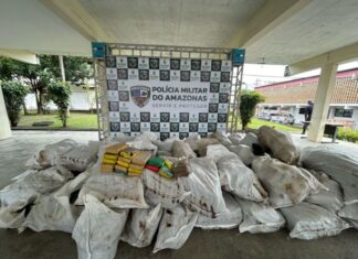 Polícia Militar do Amazonas apreende duas toneladas de drogas em operação no Alto Solimões