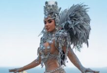 Isabelle Nogueira brilha como musa da Tucuruvi no Carnaval de São Paulo
