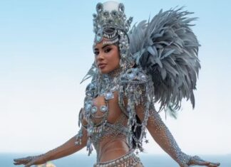 Isabelle Nogueira brilha como musa da Tucuruvi no Carnaval de São Paulo