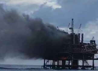 Explosão em plataforma da Petrobras provoca queda de funcionário no mar