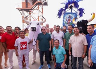 Em Parintins, presidente Roberto Cidade fala da expectativa de incremento na economia regional com o Festival Folclórico 2025 e vistoria obras do Prosai