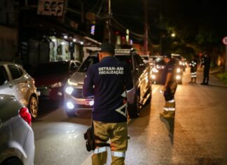Detran-AM: Em Operação Lei Seca, nove condutores são presos por alcoolemia