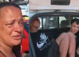 VÍDEO: Mãe de assaltante se desespera e pede perdão após filho ser preso: ‘Não criei meu filho pra isso’