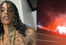 VÍDEO: Oruan sai em defesa de MC Poze do Rodo e coloca fogo em avenida do Rio de Janeiro