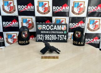Polícia Militar do Amazonas apreende seis armas de fogo e prende cinco homens