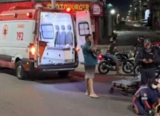Motociclista foge após atropelar pedestre na contramão no Novo Aleixo em Manaus