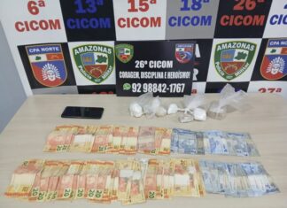 Polícia Militar do Amazonas realiza cinco prisões e apreende mais de 1 kg de drogas em ações distintas na capital