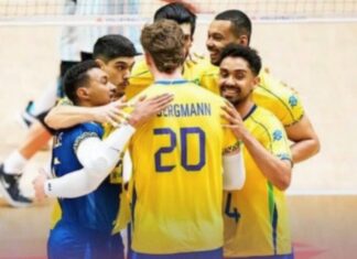 Brasil vence Argentina e segue na liderança da Liga das Nações de vôlei