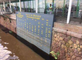 Rio Negro começa a baixar em Manaus, mas permanece com níveis elevados para a época