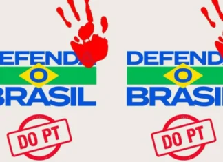 Nas redes, internautas adotam o slogan Defenda o Brasil do PT