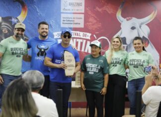 Festival de Parintins 2025: Caprichoso leva título de Campeão Sustentável 2025 com 706,9kg quilos de resíduos reciclados