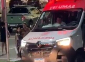 Cabo energizado em poste deixa jovem ferido em shopping da Zona Norte de Manaus