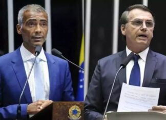 Romário rompe laços com Bolsonaro, apaga fotos e deixa de segui-lo