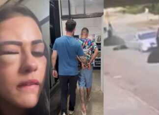 VÍDEO: Jovem de 20 anos é espancada e jogada de carro em movimento pelo namorado