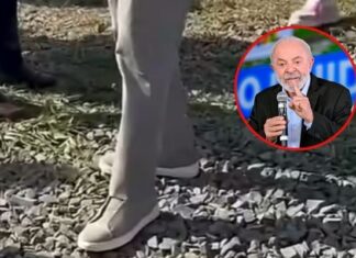 Em evento, Lula ironiza Bolsonaro e exibe tênis de luxo de R$ 8 mil