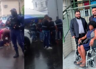 Ambulante haitiana é agredida por fiscais da prefeitura de Manaus no Centro; veja vídeo