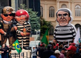 “Luleco” e “Bolsoleco” dominam atos do 7 de Setembro como presidiários