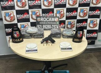 Rocam apreende pistola, drogas e materiais de tráfico em quitinete na Praça 14
