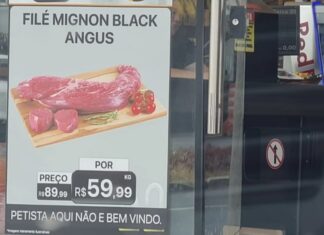 Frigorífico exibe cartaz dizendo que petista não é bem-vindo