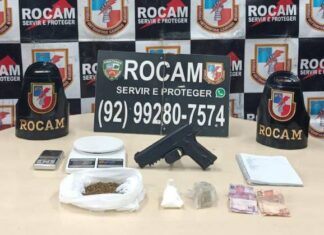 Ação da ROCAM prende suspeito com drogas e simulacro na Zona Oeste de Manaus