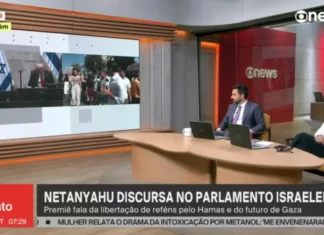 Jornalista da GloboNews deseja “que o diabo leve” Netanyahu durante discurso ao vivo