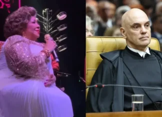 Alcione dedica show a Alexandre de Moraes: “Ele é amado”