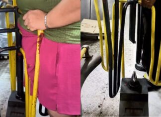 Passageira fica presa em catraca de ônibus e é resgatada pelo Corpo de Bombeiros em Manaus