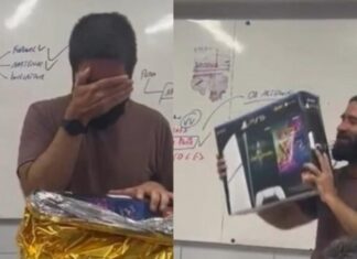 Alunos presenteiam professor com PlayStation 5 e gesto viraliza nas redes