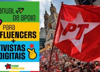 PT lança cartilha para influenciadores e militância digital pró-Lula evitar processos