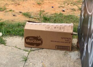Feto é encontrado dentro de caixa de papelão em praça na Zona Sul de Manaus