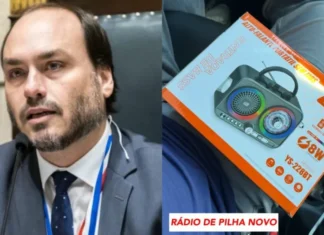 Carlos Bolsonaro entrega rádio a Jair Bolsonaro e critica condições da prisão