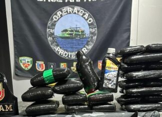 Carga de drogas avaliada em R$ 1,7 milhão é apreendida em ferry boat no Amazonas