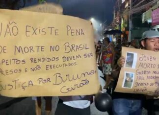 Manifestação após morte de jovem bloqueia Avenida Brasil na Zona Oeste de Manaus