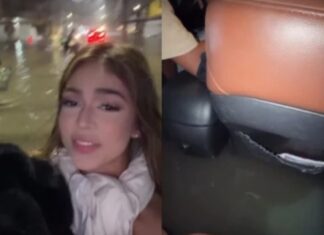 Cantora Melody fica “ilhada” e abandona carro durante alagamento; veja o vídeo