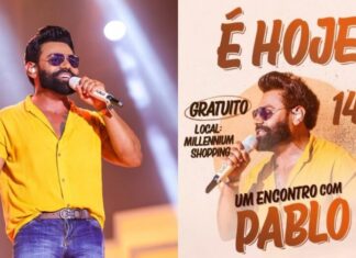 Pablo anuncia encontro gratuito com fãs e show em Manaus