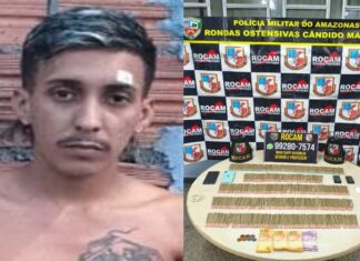 Rocam prende “Pipizinho do CV” com 437 “becks” bolados no Mauazinho