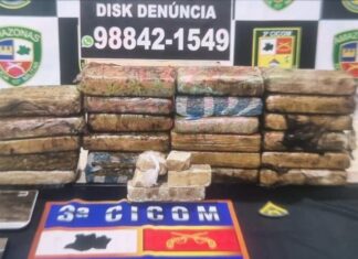 Polícia apreende 23 kg de maconha em veículo no bairro Petrópolis, zona sul de Manaus