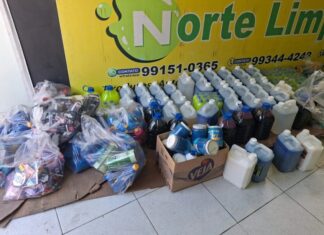 Loja clandestina de produtos de limpeza é desarticulada em Manaus após denúncia
