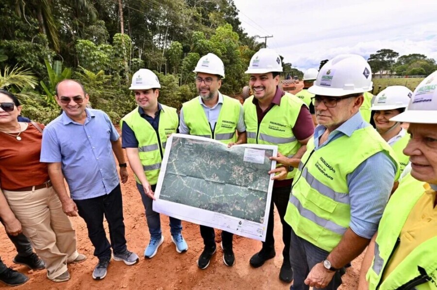 Roberto Cidade cumpre agenda intensa em Autazes com entrega de escola de tempo integral e início de obras na AM-254