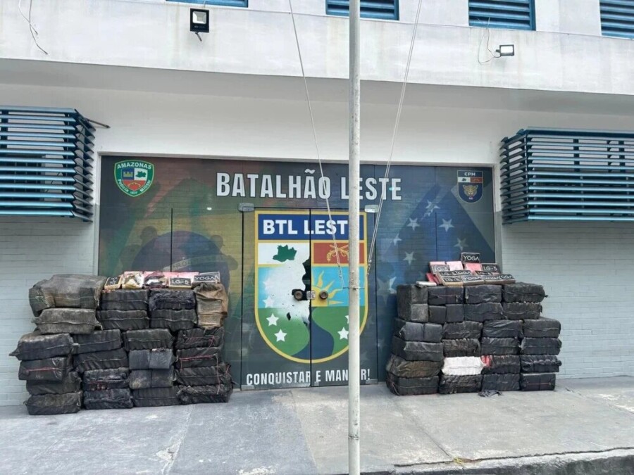 Polícia Militar do Amazonas apreende 1,1 tonelada de drogas em Manaus e causa prejuízo milionário ao narcotráfico