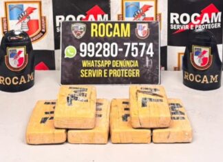 Rocam apreende seis tabletes de cocaína enterrada no bairro Nossa Senhora de Fátima 2, em Manaus