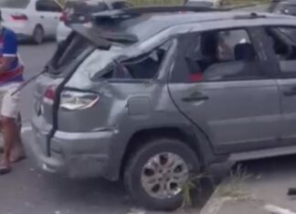 Falha mecânica provoca acidente na Avenida das Torres em Manaus