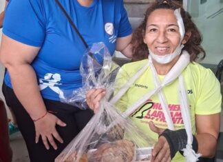 Paratleta atropelada por motorista bêbado em corrida em Manaus recebe alta hospitalar