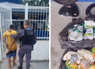 Homem é preso após furtar alimentos, ventiladores e produtos de limpeza de igreja no interior do AM