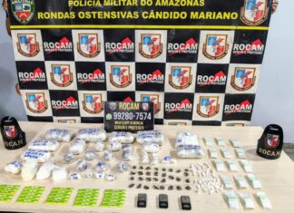 Foragida com mandado por tráfico é presa com mais de 3,5 mil porções de drogas em Manaus