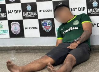 Homem invade loja, causa destruição e acaba preso na Zona Leste de Manaus