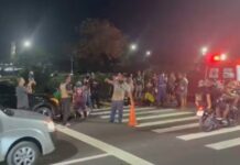 Colisão envolvendo três veículos provoca congestionamento na Avenida das Torres em Manaus